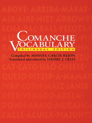 cover image of Comanche Vocabulary